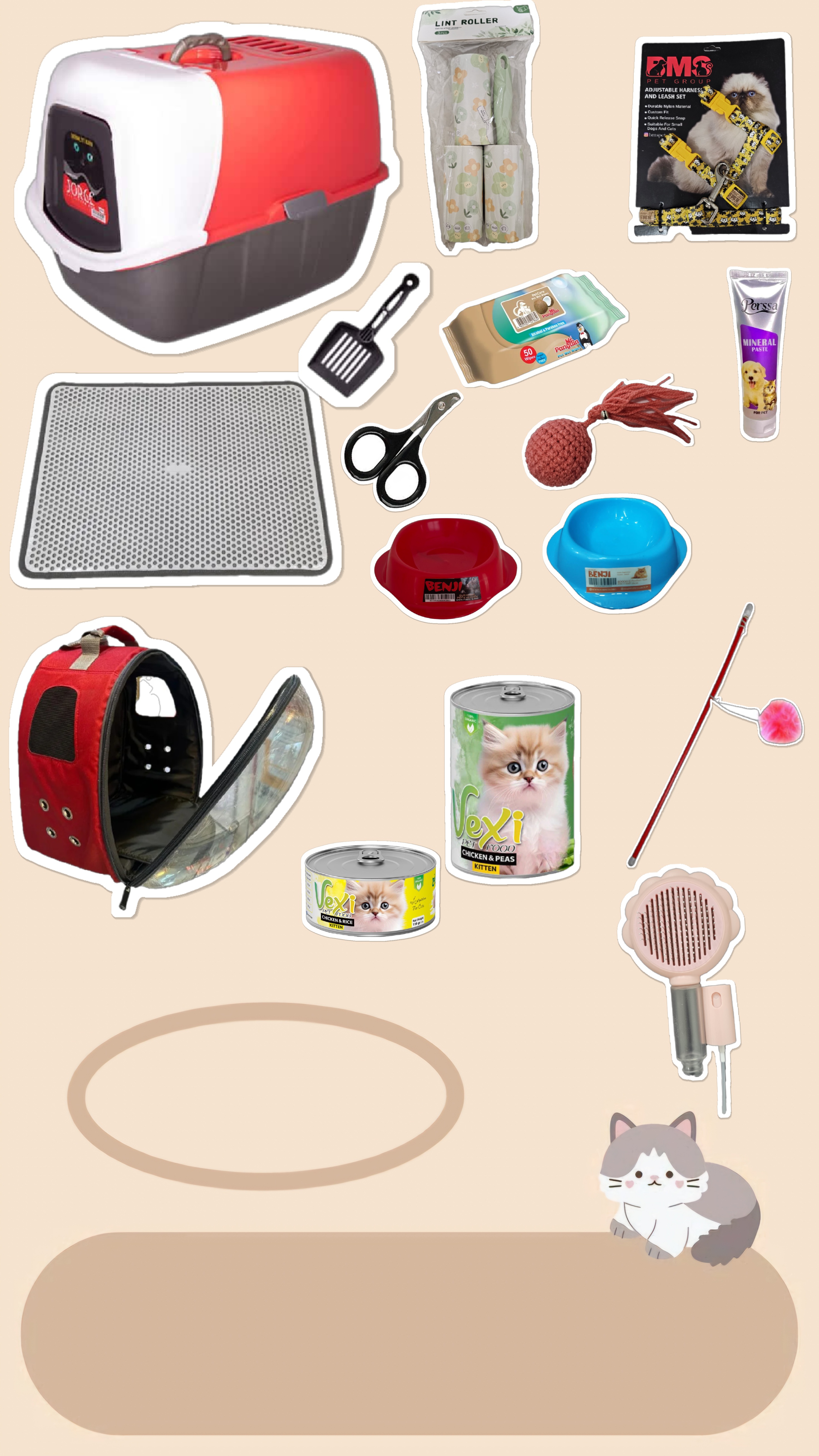 پک آماده بچه گربه لاکچری