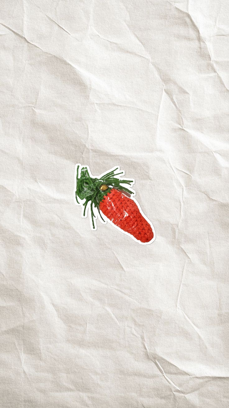 اسباب بازی بافتنی زنگوله دار هویج متوسط