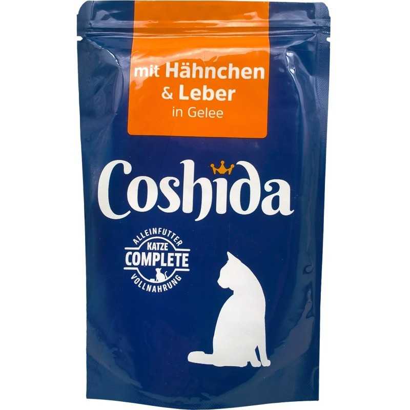 پوچ گربه کوشیدا مدل chicken & liver in jelly وزن 100 گرم