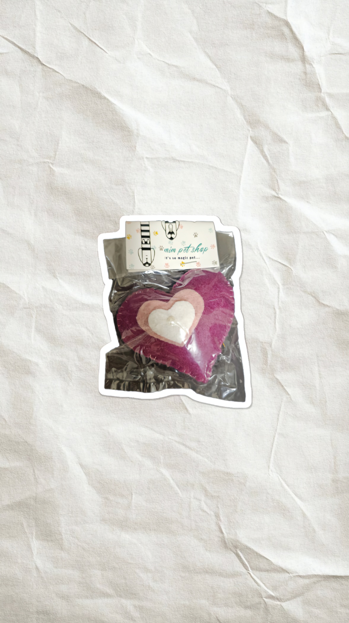 اسباب بازی نمدی قلب بنفش