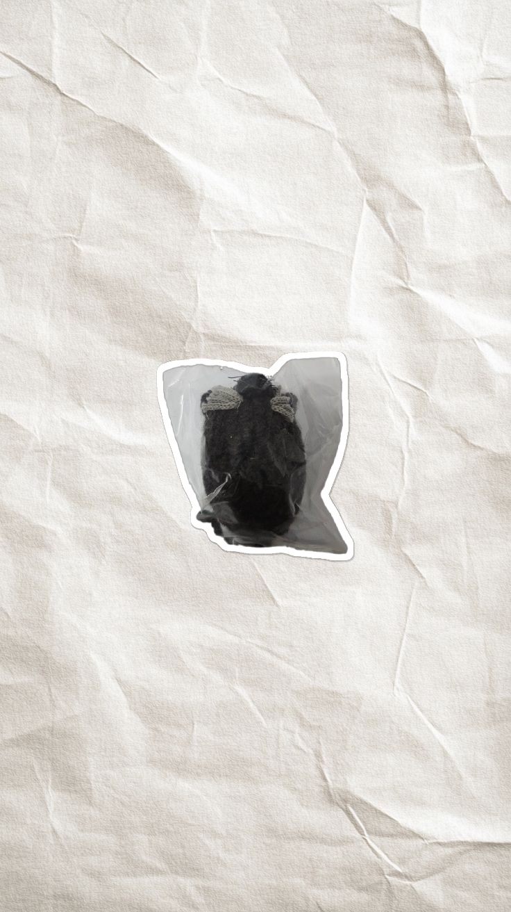 اسباب بازی بافتنی زنگوله دار موش خیلی کوچک صدا دار مشکی