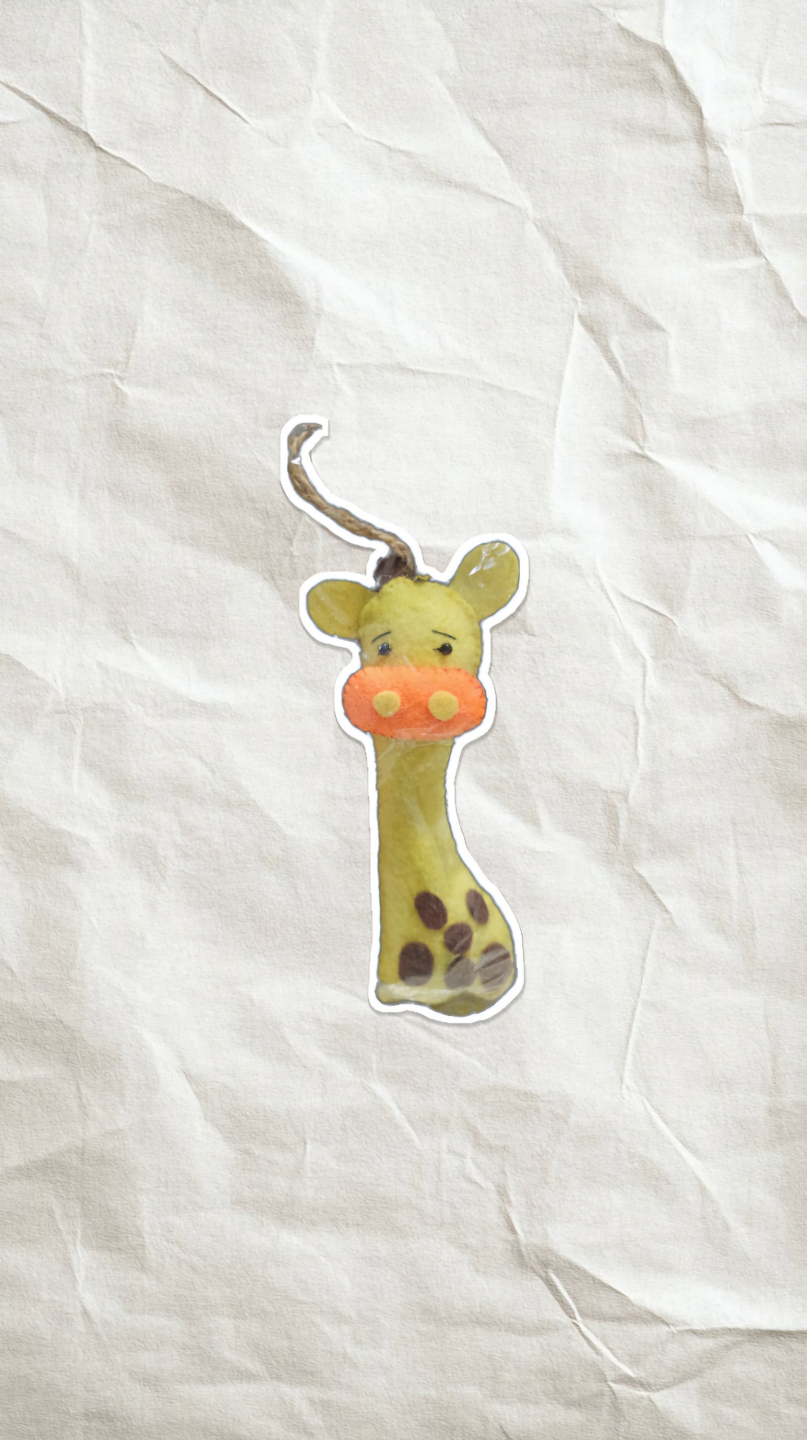 اسباب بازی نمدی بند دار زرافه