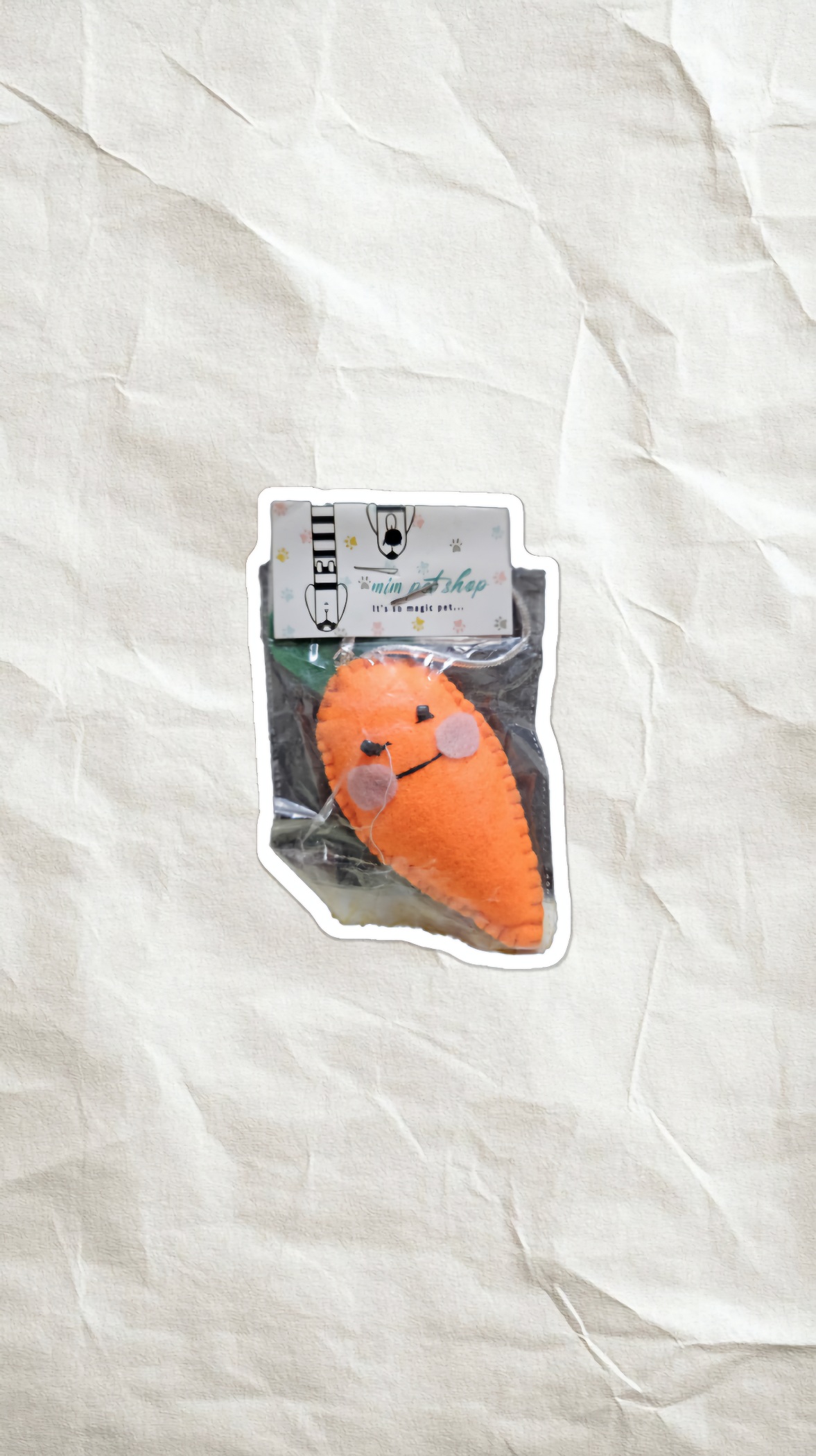 اسباب بازی نمدی بند دار هویج