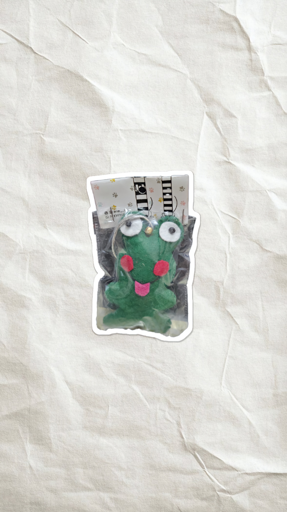 اسباب بازی نمدی بند دار قورباغه