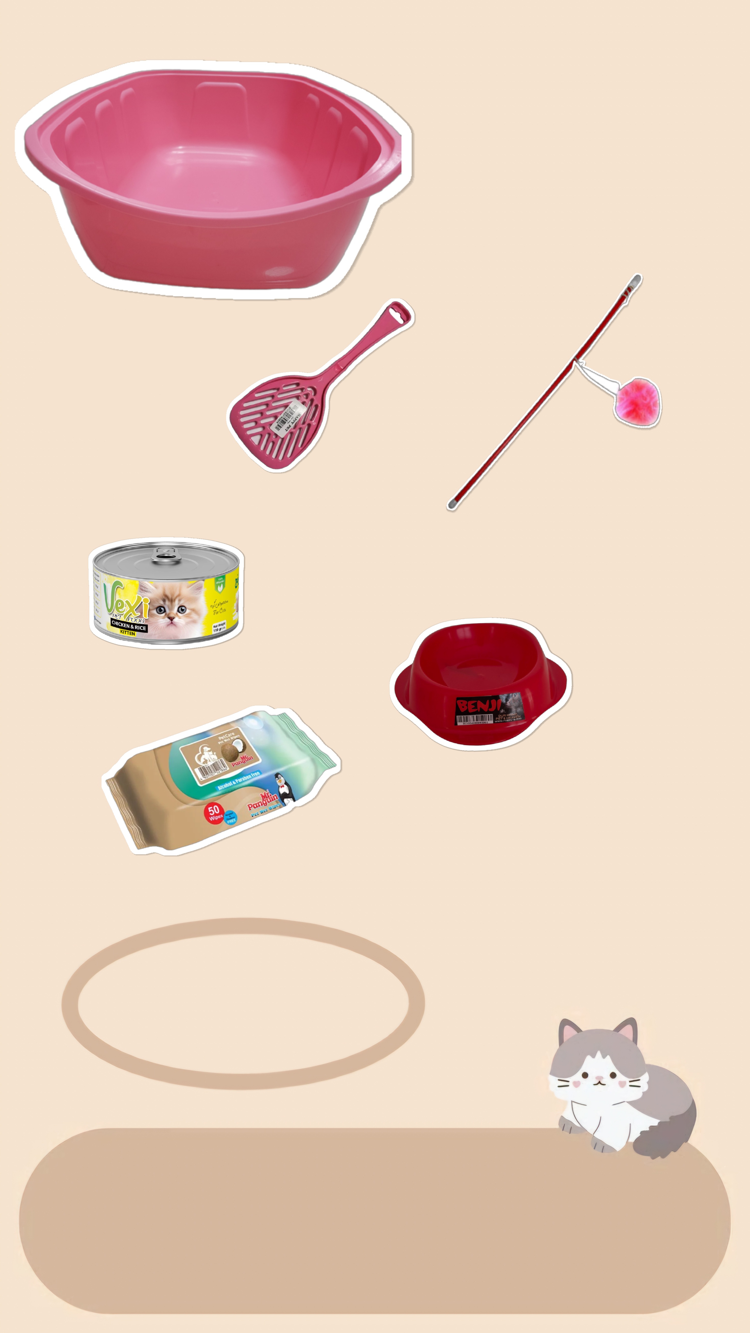 پک آماده بچه گربه اقتصادی